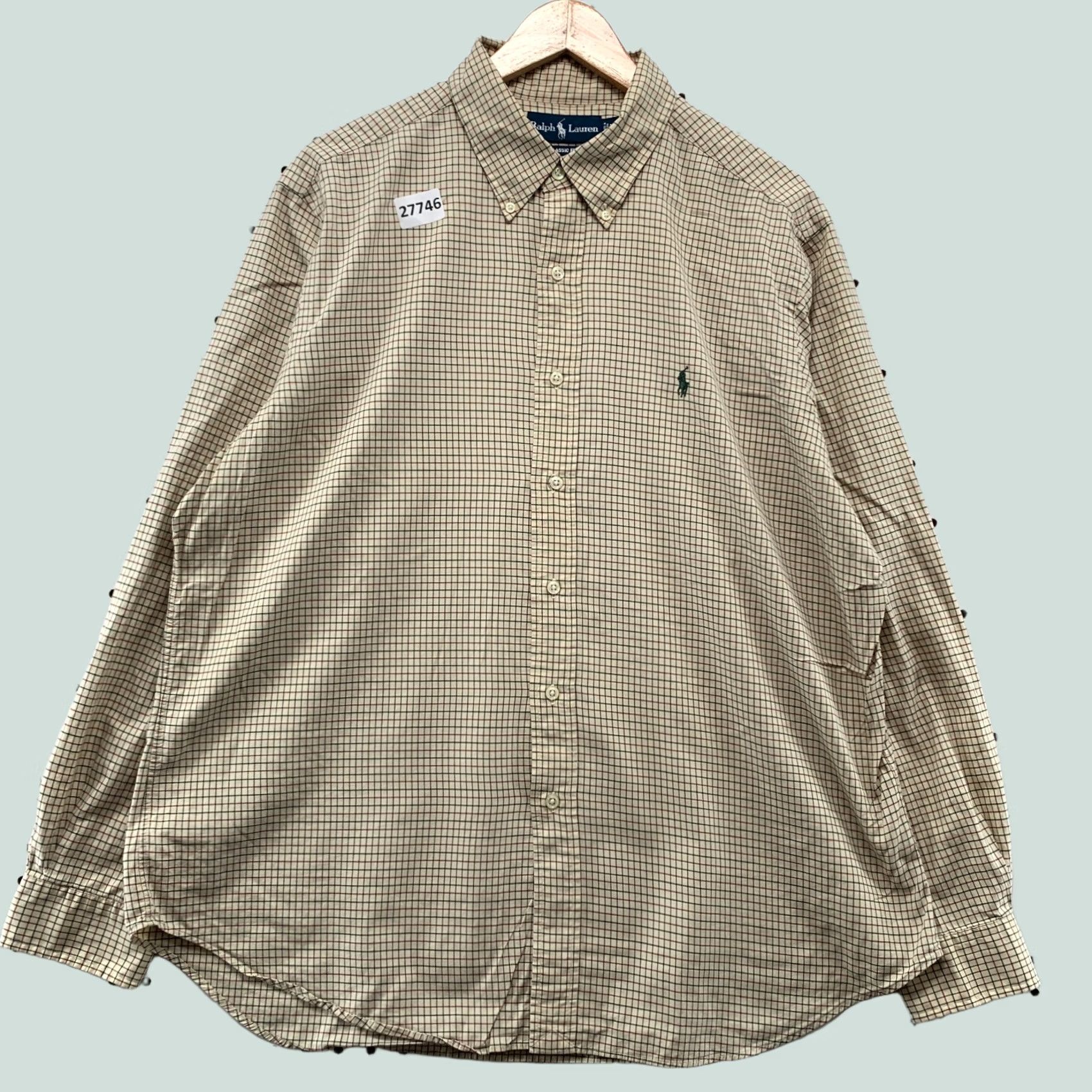 Ralph Lauren Ralph Lauren Shirt Brown Red Check Green Pony Mens L Classic Button Down Size US XL / EU 56 / 4 - 1 Thumbnail