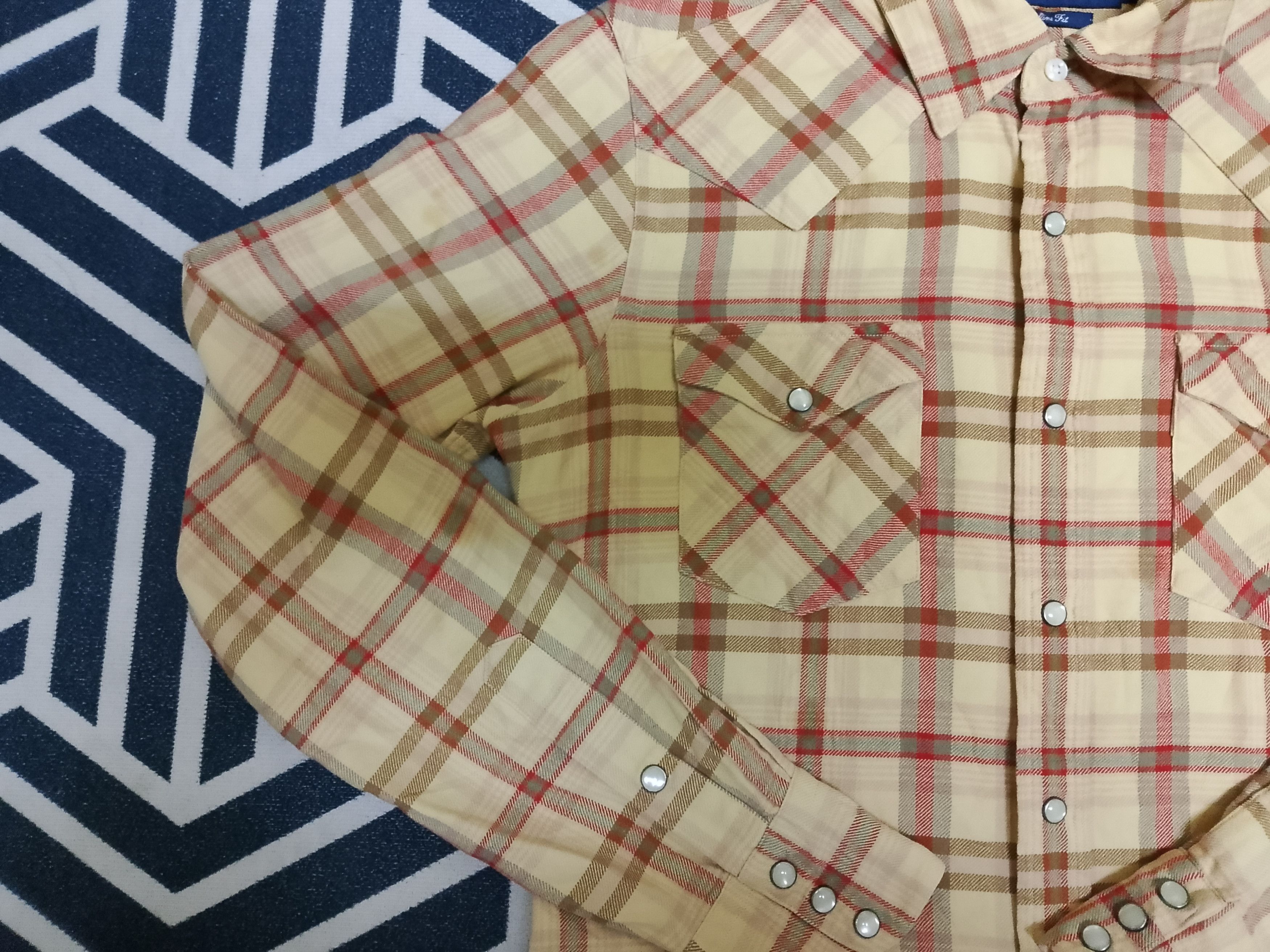 Polo Ralph Lauren × Ralph Lauren × Vintage Ralph Lauren flannel pearl snap buttons Size M / US 6-8 / IT 42-44 - 3 Thumbnail