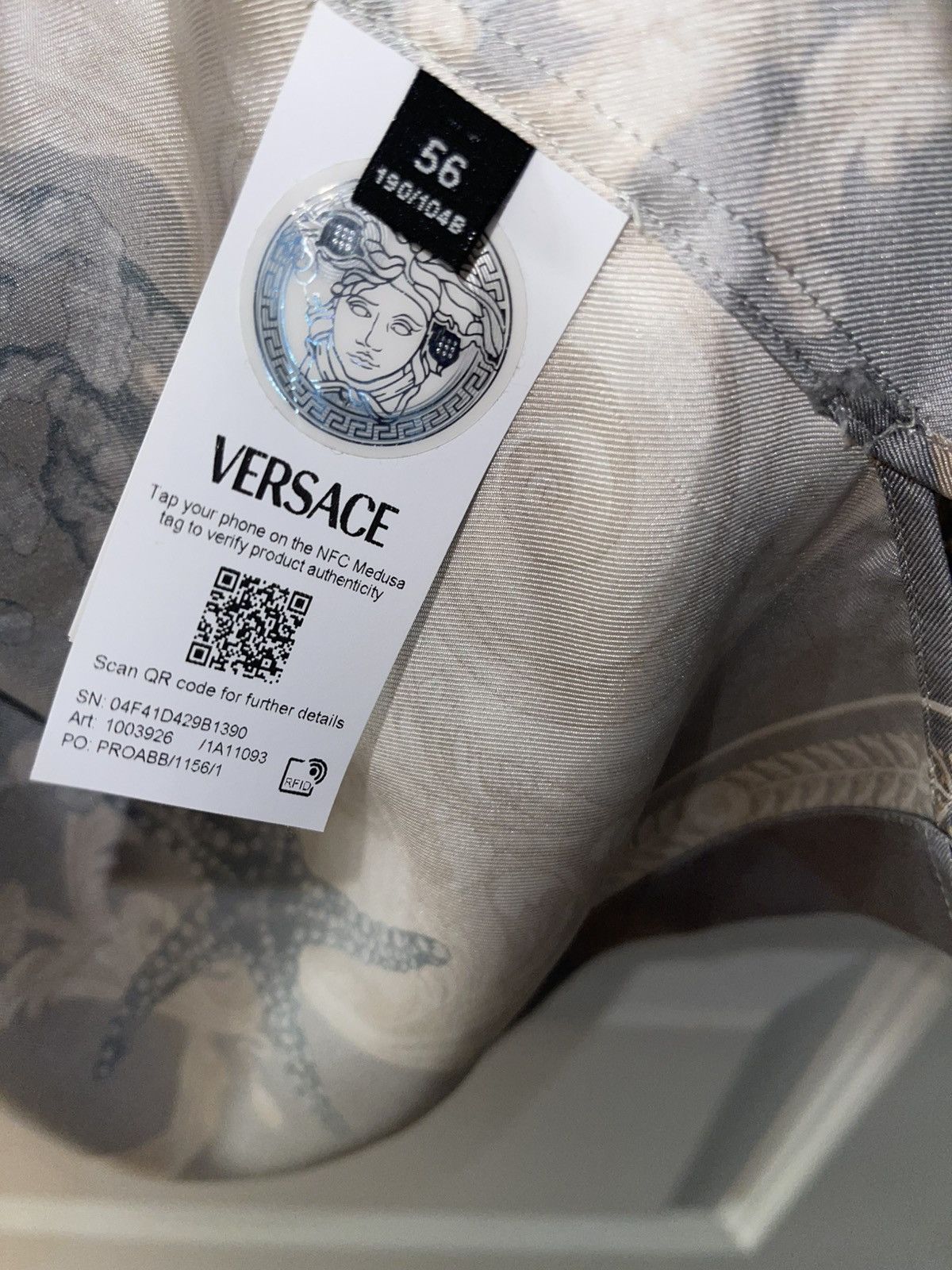 Versace Versace La Coupe des Dieux silk shirt - Blue Size US XL / EU 56 / 4 - 5 Thumbnail