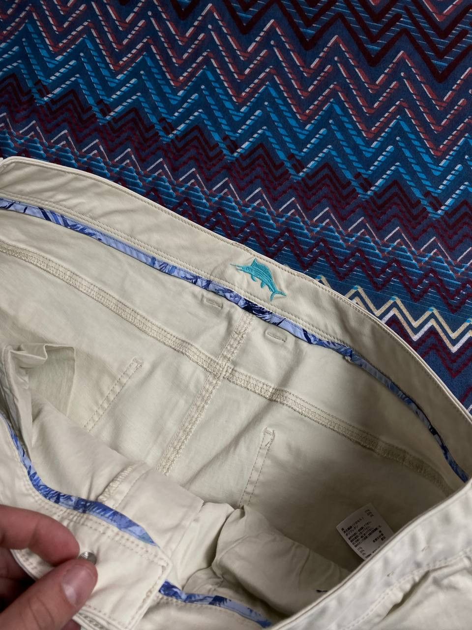 Tommy Bahama × Vintage Tommy Bahama Straight Leg Chinos Chino Pants Beige Size US 38 / EU 54 - 18 Thumbnail