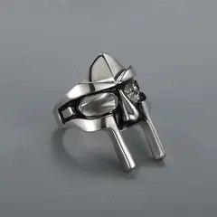 Jewelry Kawamura x Marie MF DOOM Mask Ring( Size 7-13 ) Size ONE SIZE - 5 Thumbnail
