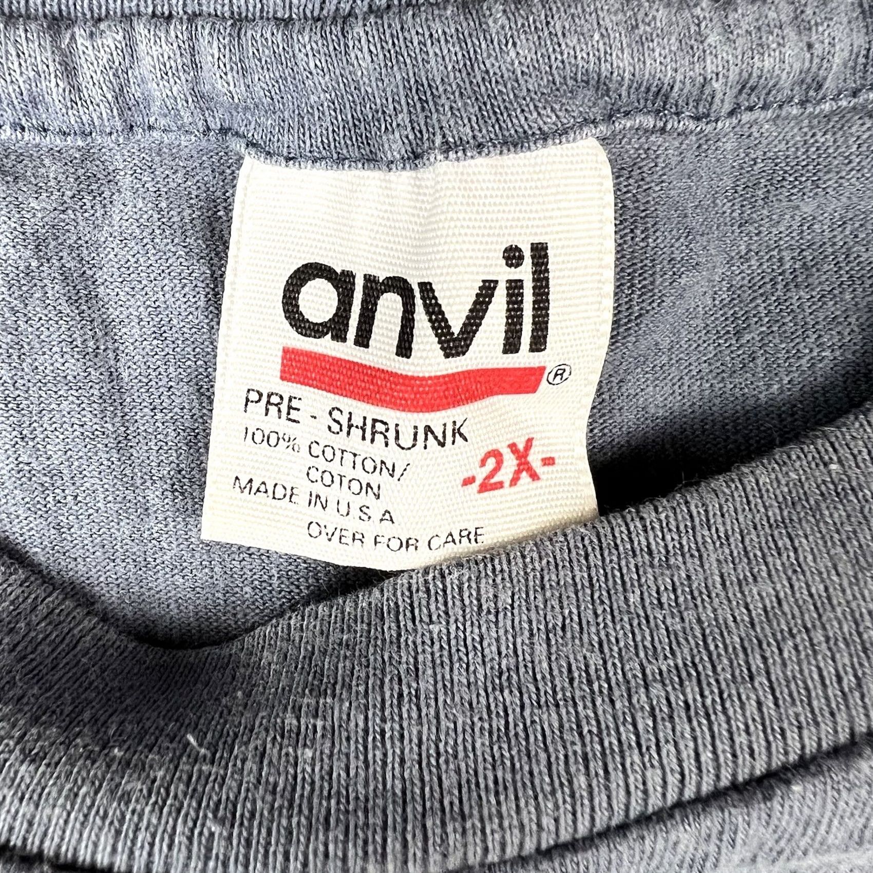 Anvil VINTAGE 90s Anvil T-Shirt Whale Alaska Big Graphic 2XL USA Crew Neck Short Sleeve Graphic Print Unisex Adults Size US XXL / EU 58 / 5 - 2 Thumbnail