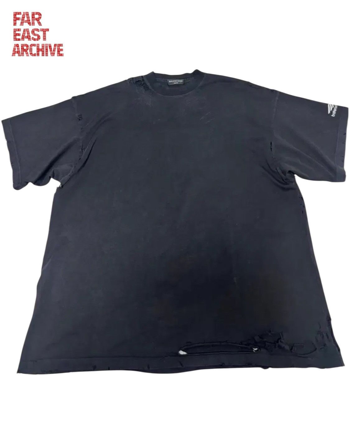 Balenciaga Balenciaga 3B Repair Distressed T-Shirt Size US M / EU 48-50 / 2 - 1 Thumbnail