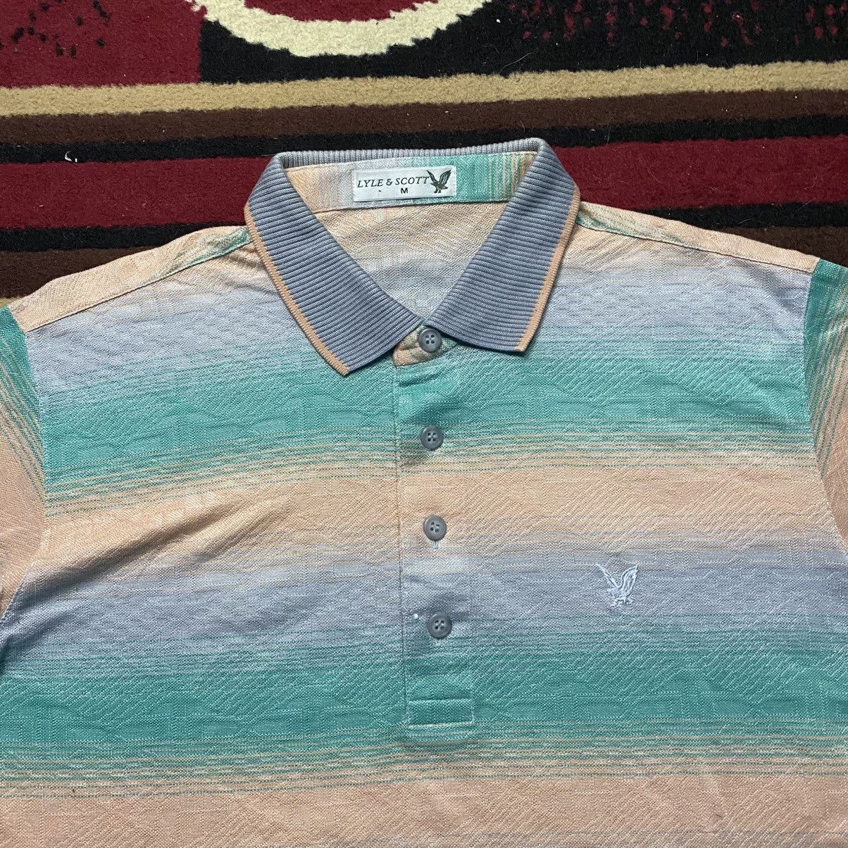 Lyle & Scott × Vintage Vintage Lyle & Scott Polo Shirt Size US M / EU 48-50 / 2 - 2 Thumbnail