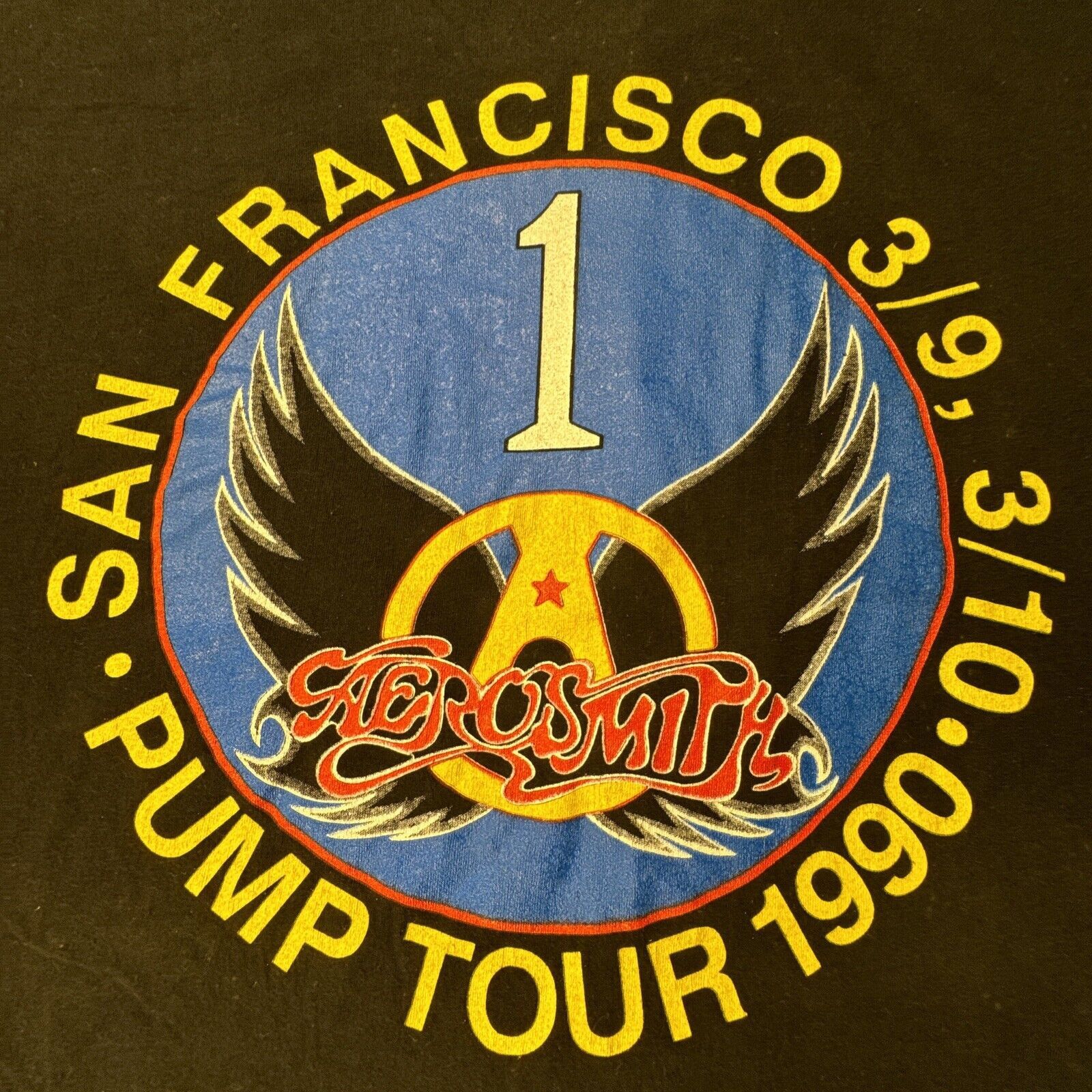 Brockum Vintage 1989 Aerosmith T-Shirt Pump Tour Aero Force One XL Size US XL / EU 56 / 4 - 13 Thumbnail