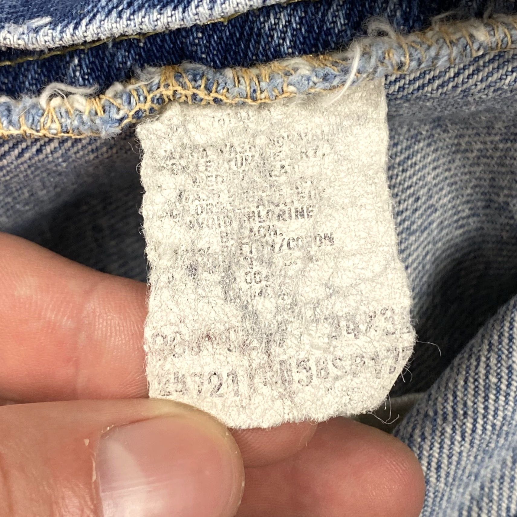 Lee VINTAGE Lee Riders Jeans Mens 33x29.5 Regular Straight Blue 100% Cotton 80s 90s USA Made Denim Size US 33 - 7 Thumbnail