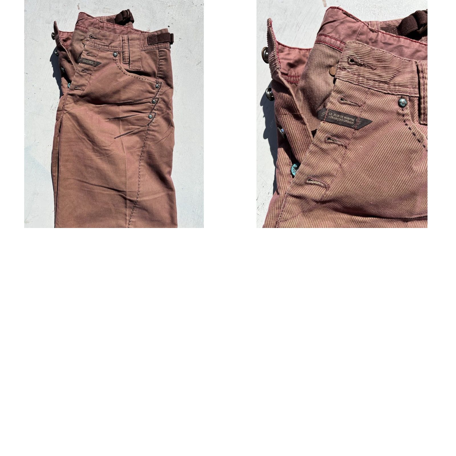 Vintage VINTAGE Marithe Francois Girbaud Pants Women Brown Corduroy 26 90s Parachute Carpenter Slim Straight 90s Logo Mens Womens Boys Girls Size 26" / US 2 / IT 38 - 10 Thumbnail
