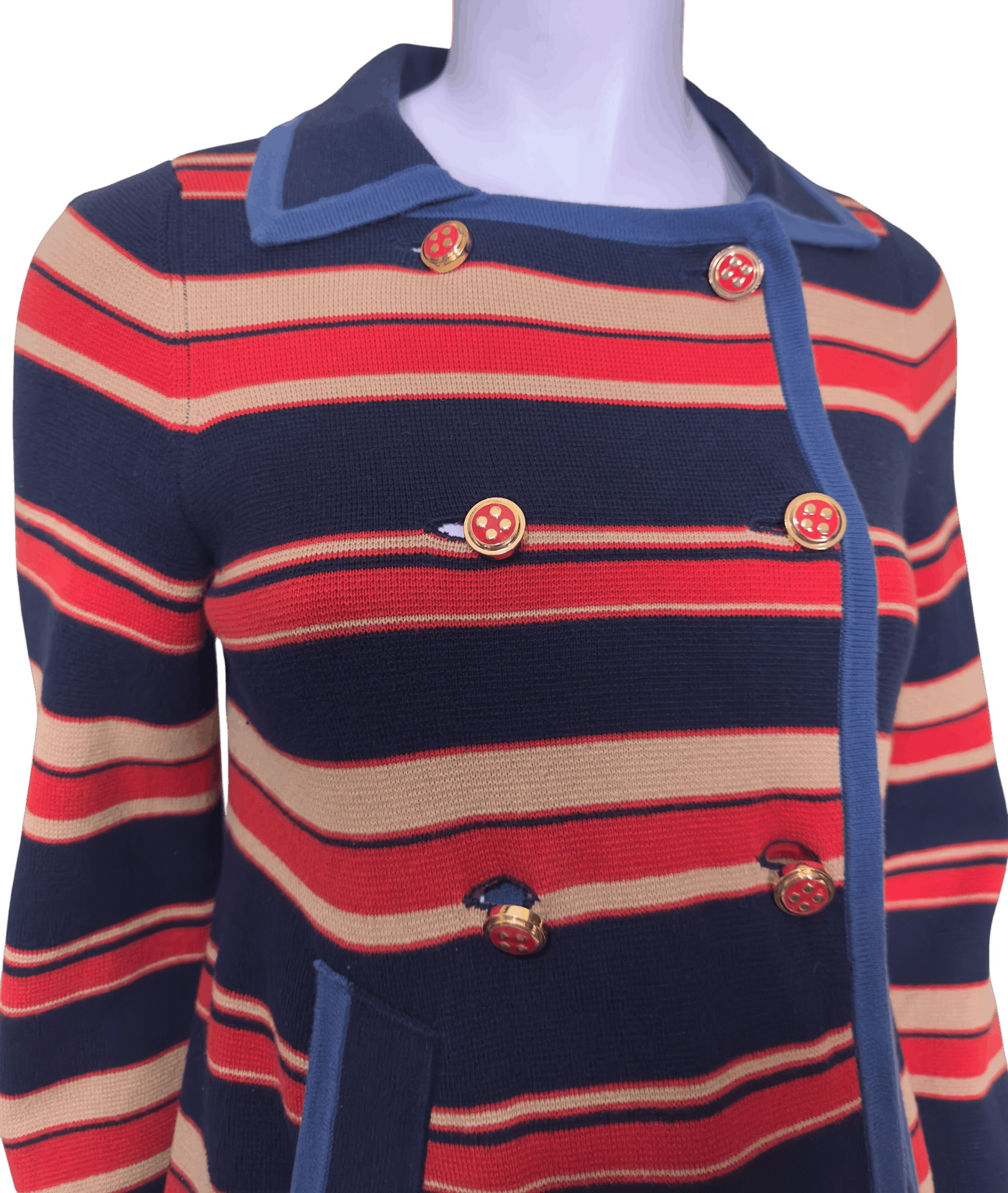 Marc by Marc Jacobs Kate Double Breasted Striped Blazer Size S / US 4 / IT 40 - 2 Thumbnail