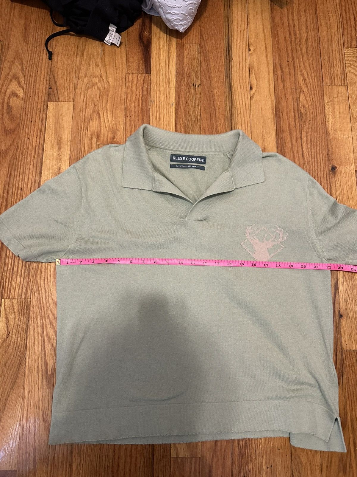 Reese Cooper Reese cooper cropped green polo shirt Size M Size US M / EU 48-50 / 2 - 8 Thumbnail
