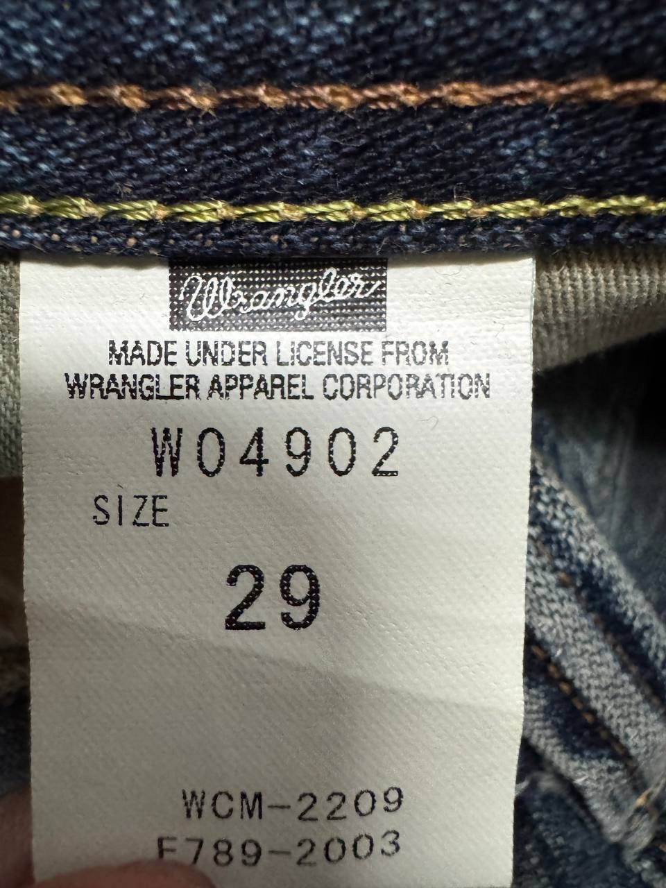 Wrangler VINTAGE WRANGLER FADED DISTRESSED BLUE JEANS Y2K Size US 29 - 10 Thumbnail