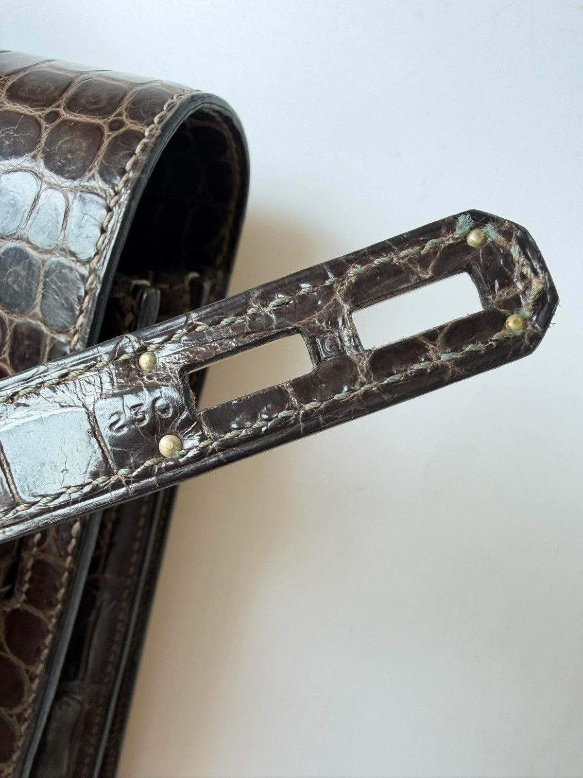 Hermes RARE Hermes Kelly 2013 Depeches 34 Crocodile Briefcase Bag Size ONE SIZE - 14 Thumbnail