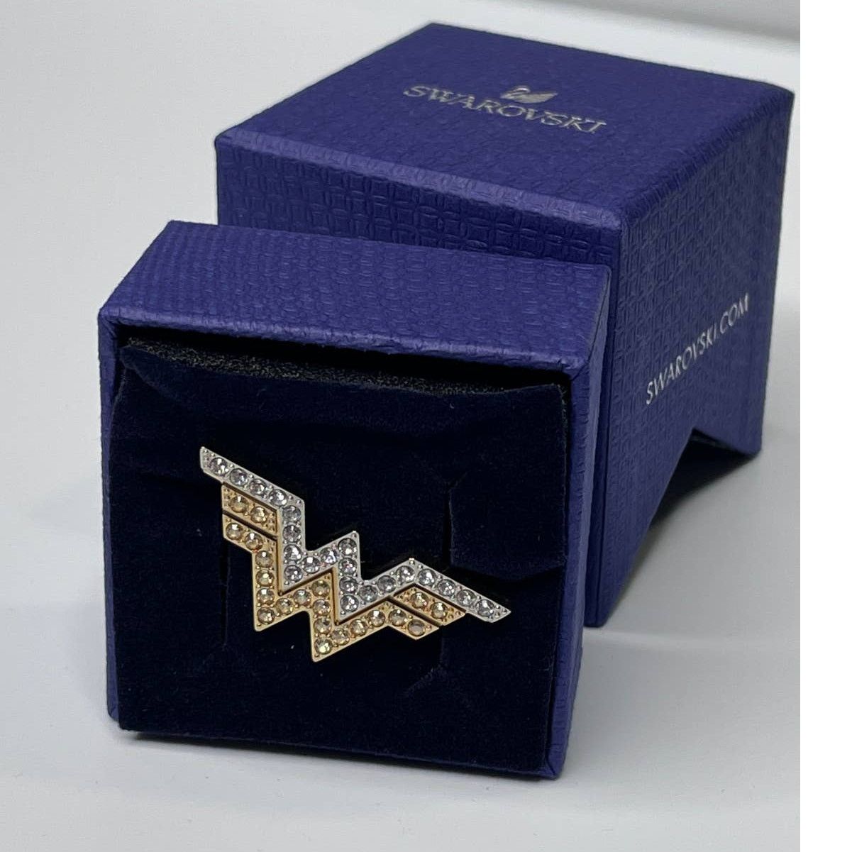 Swarovski Swarovski Fit Wonder Woman double ring Gold tone 55 - 58 Size ONE SIZE - 12 Thumbnail