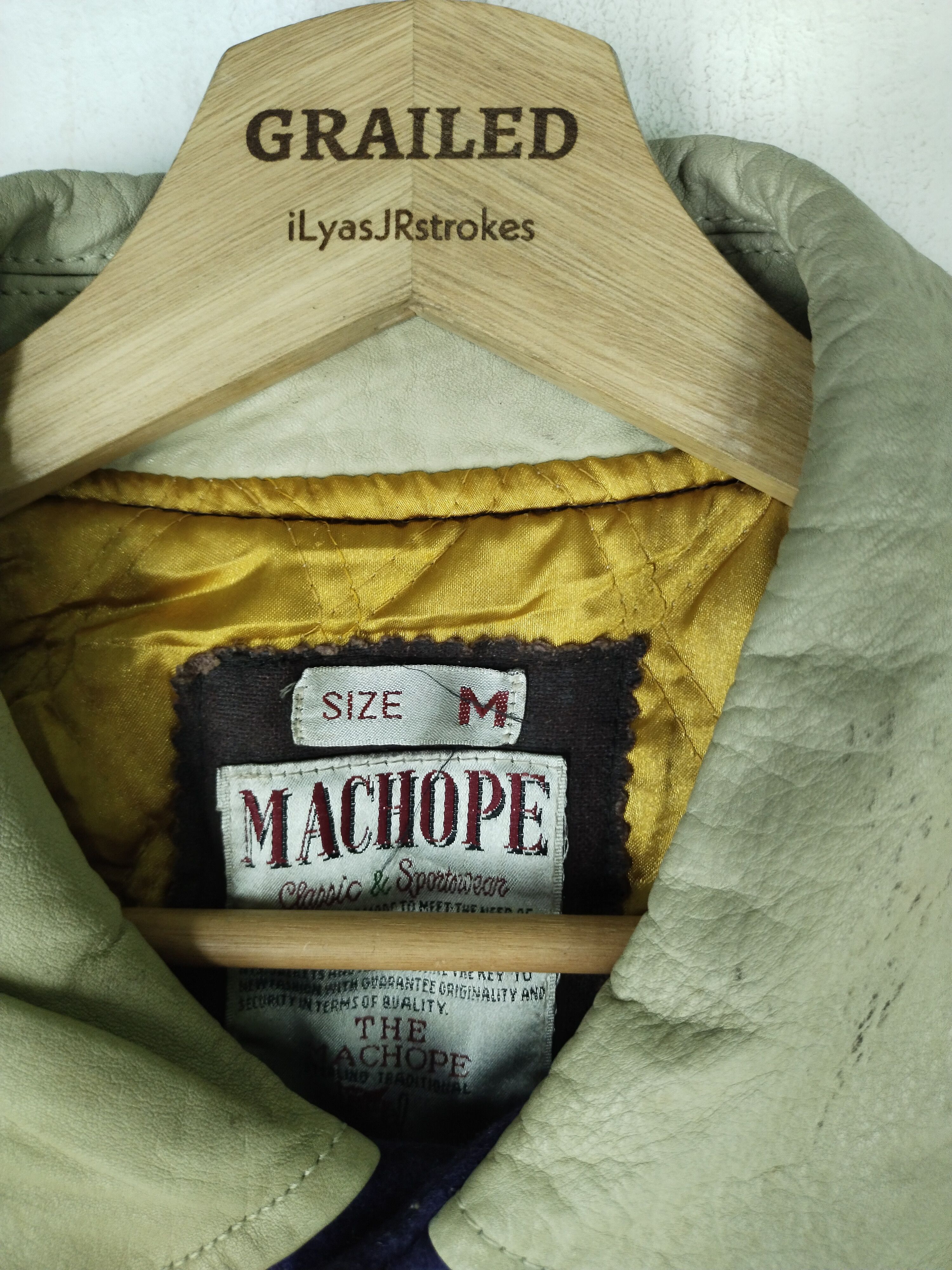 Vintage Vintage Machope Varsity Leather Wool Jacket Rare Size US M / EU 48-50 / 2 - 19 Thumbnail