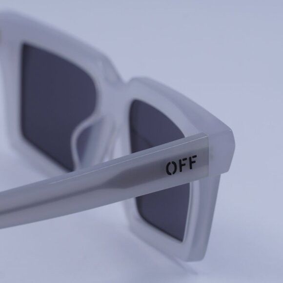 Off-White Off-White OERI142 WINDSOR 0907 Sunglasses Shiny Grey Square Size ONE SIZE - 5 Thumbnail
