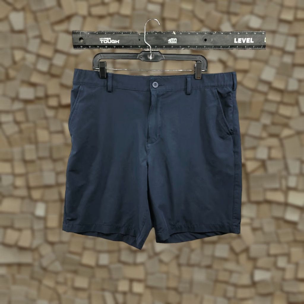 Apt. 9 Apt. 9 Mens Bermuda Shirt XL Dark Blue Lightweight Mid Rise 5-Pocket Regular Fit Cotton Blend Size US 36 / EU 52 - 1 Thumbnail