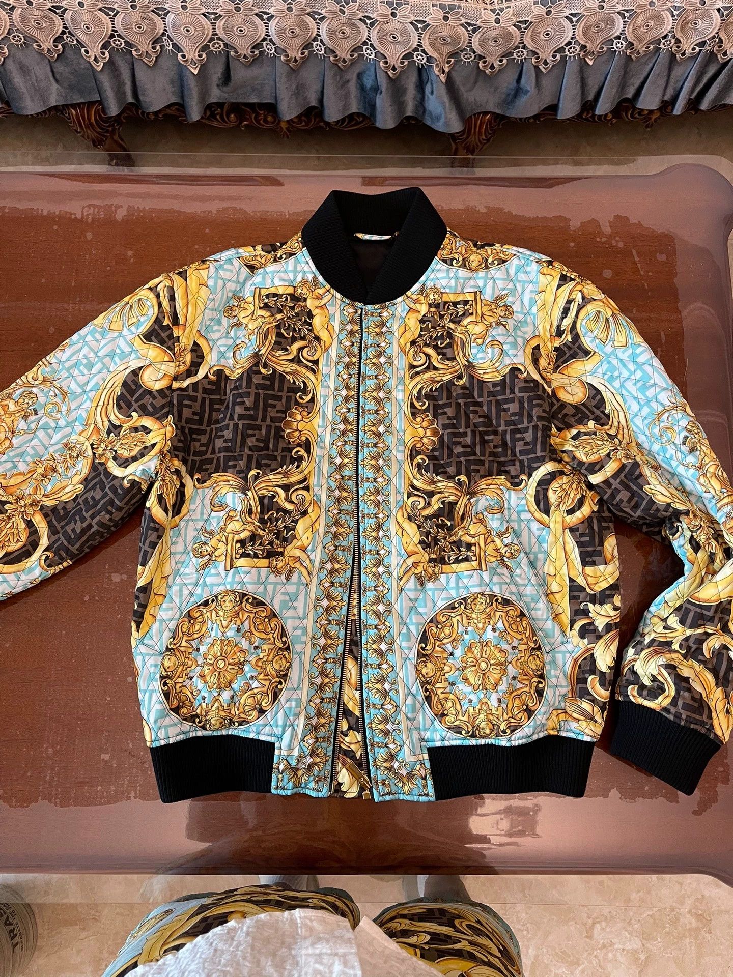 Versace Versace x Fendi Silk FF Jacket 48 New With Tags Size US M / EU 48-50 / 2 - 1 Thumbnail