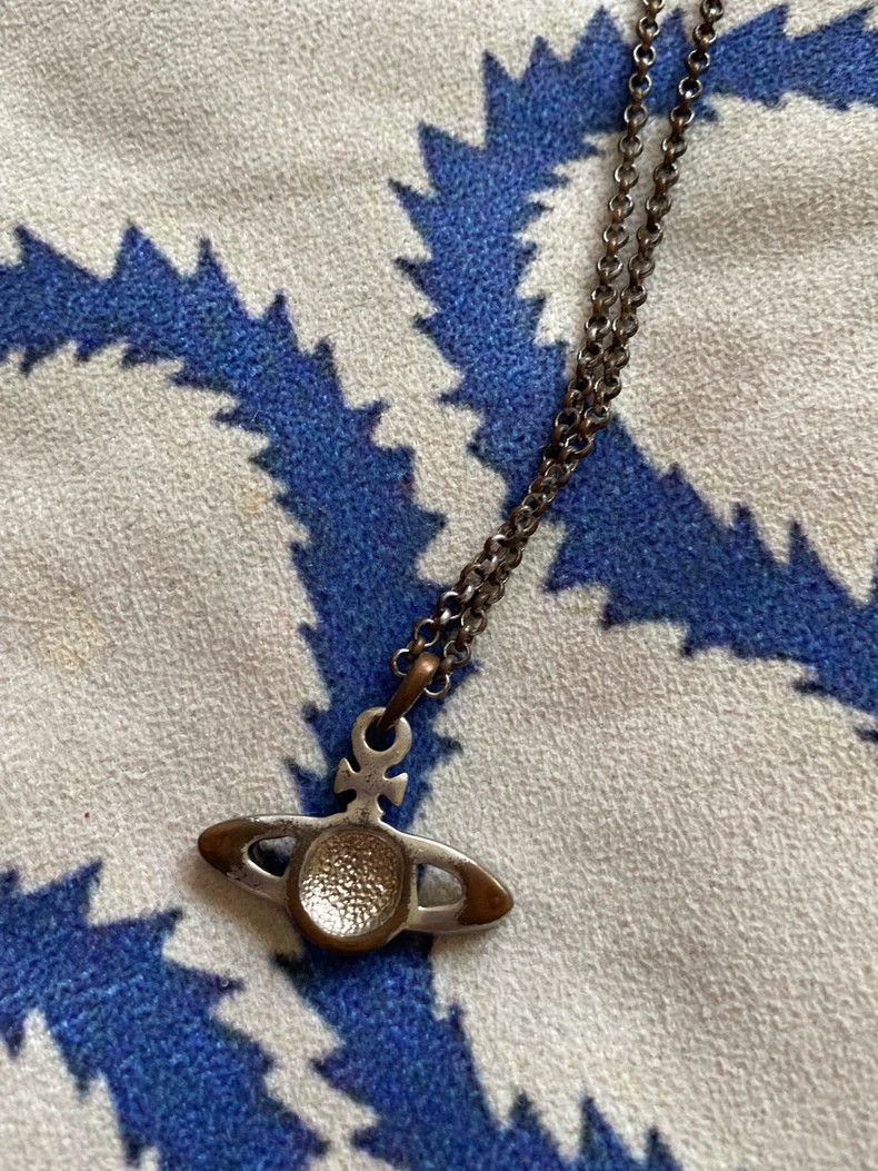 Vivienne Westwood Vivienne Westwood Mid-old style flat Saturn necklace Size ONE SIZE - 5 Thumbnail