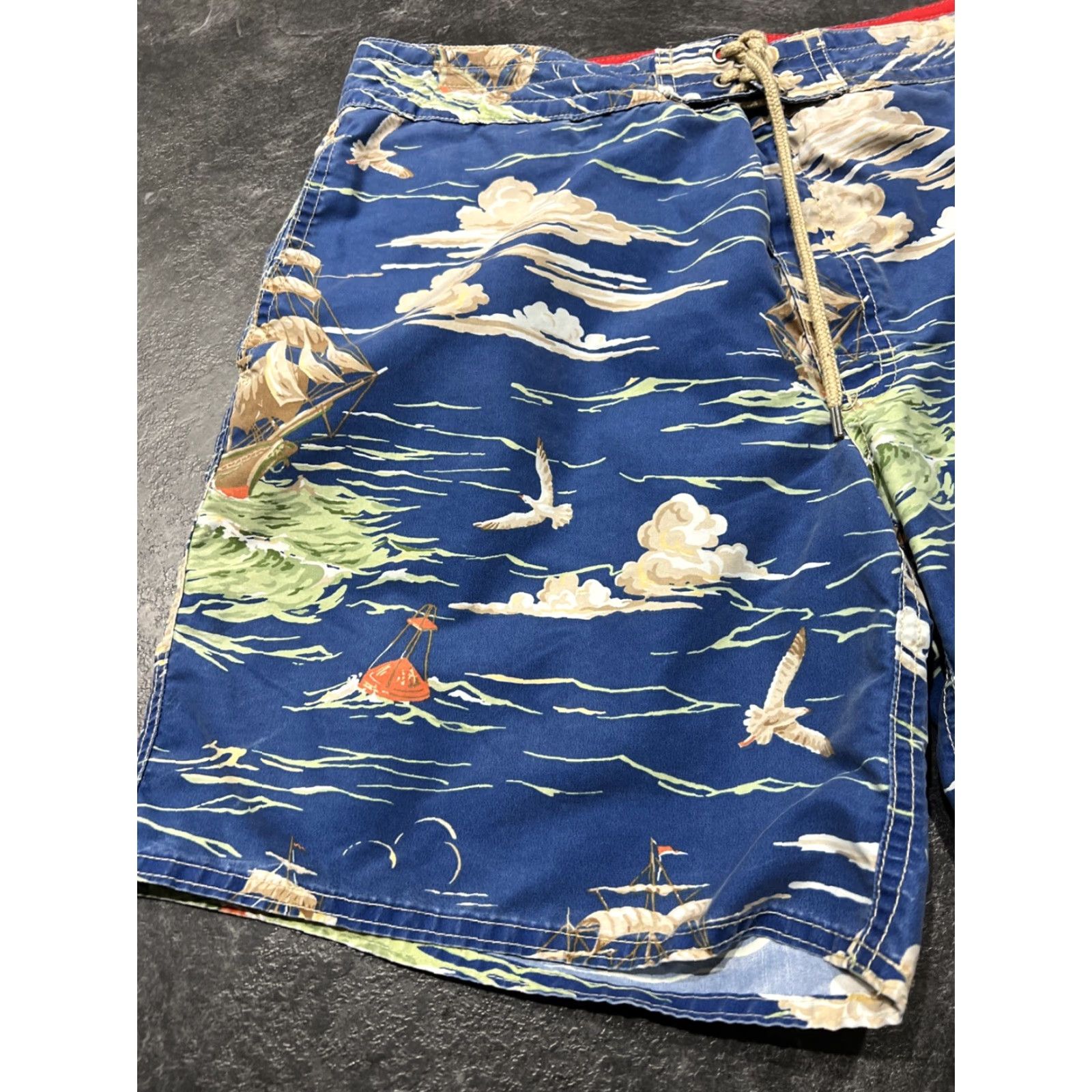 Polo Ralph Lauren Polo Ralph Lauren Swim Shorts Mens Trunks 36 Ships at Sea Multicolor Size US M / EU 48-50 / 2 - 2 Thumbnail
