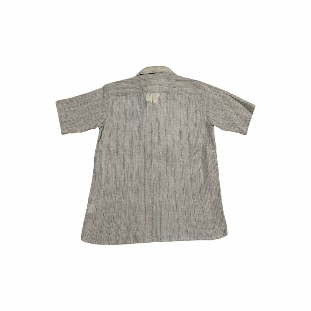 Japanese Brand 🔥Nice Vintage Japanese Pleated Shirt Solid Textured Size US L / EU 52-54 / 3 - 6 Thumbnail