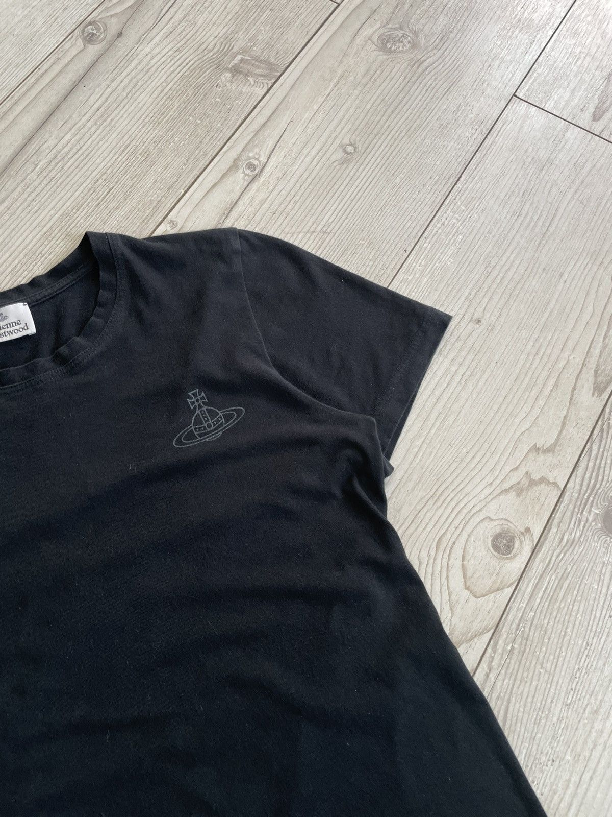 Vintage × Vivienne Westwood Vivienne Westwood T Shirt Faded Black T Shirt Mini Logo Y2k Size US S / EU 44-46 / 1 - 6 Thumbnail