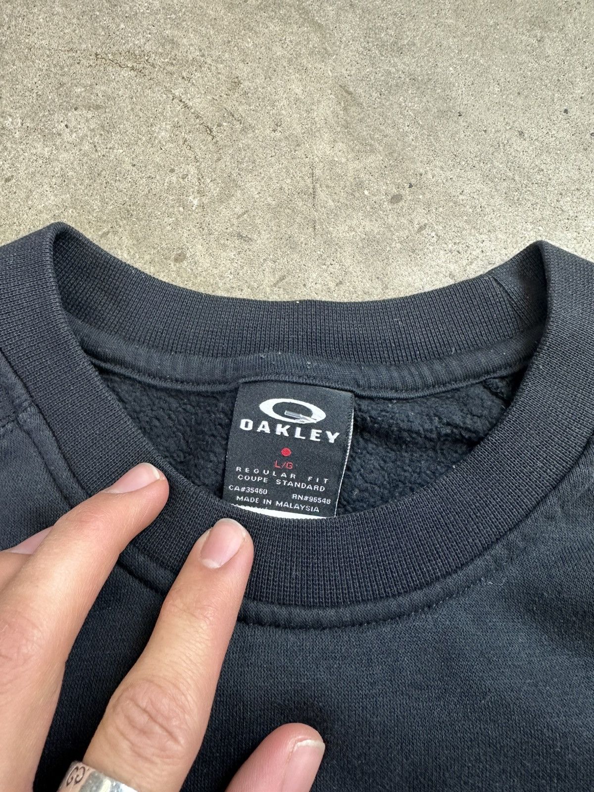 Vintage vintage oakley factory pilot spellout crewneck large Size US L / EU 52-54 / 3 - 4 Thumbnail