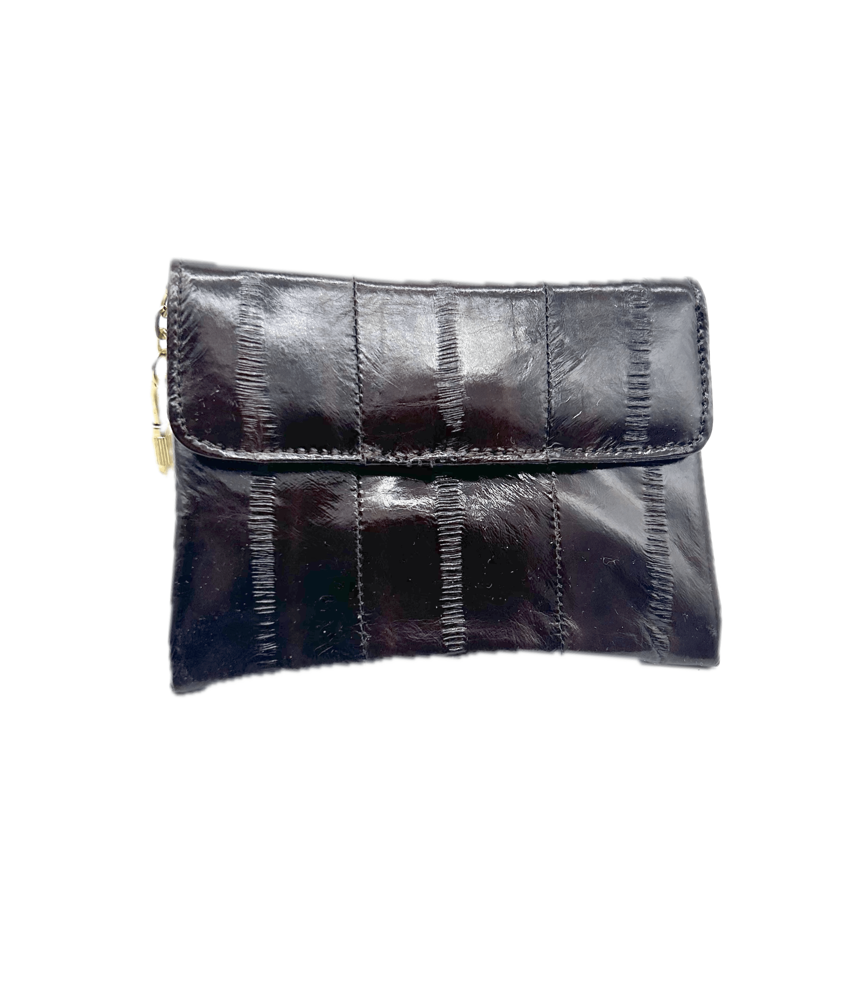 Vintage 1970's Eel Leather Mini Wallet Size ONE SIZE - 1 Thumbnail