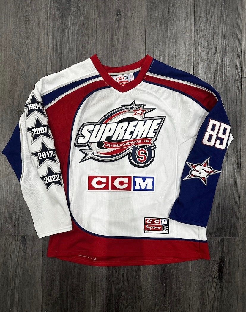 Supreme CCM All Stars Hockey Jersey FW 22 - Small - White