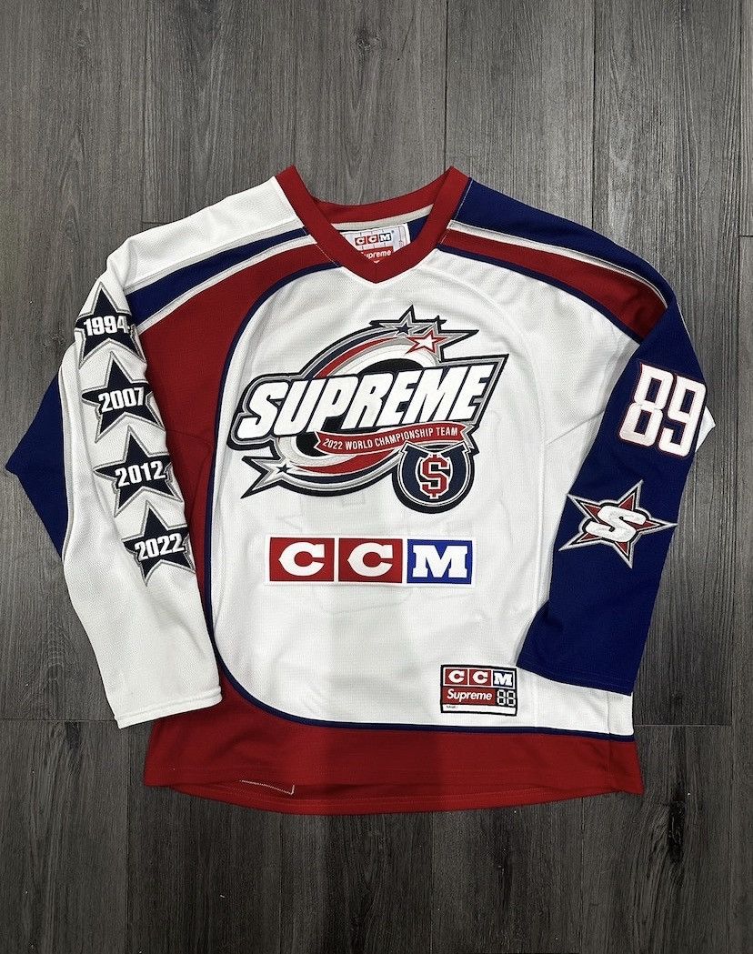 Supreme CCM All Stars Hockey Jersey White for Men