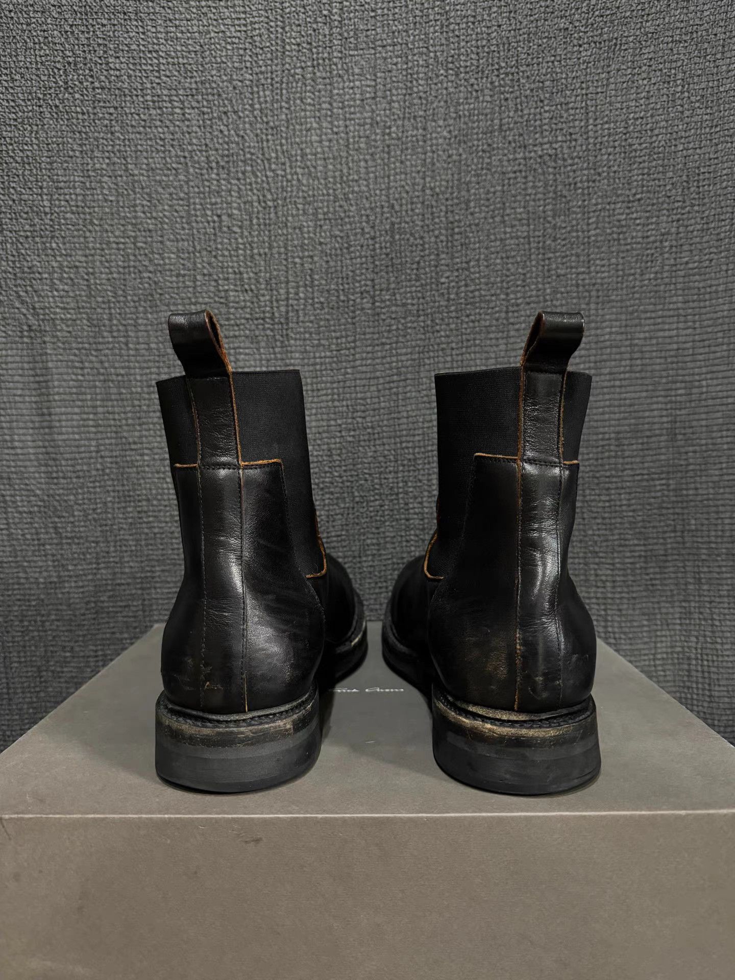 Rick Owens Rick Owens 19SS mainline cowhide Chelsea boots Size US 10 / EU 43 - 5 Thumbnail