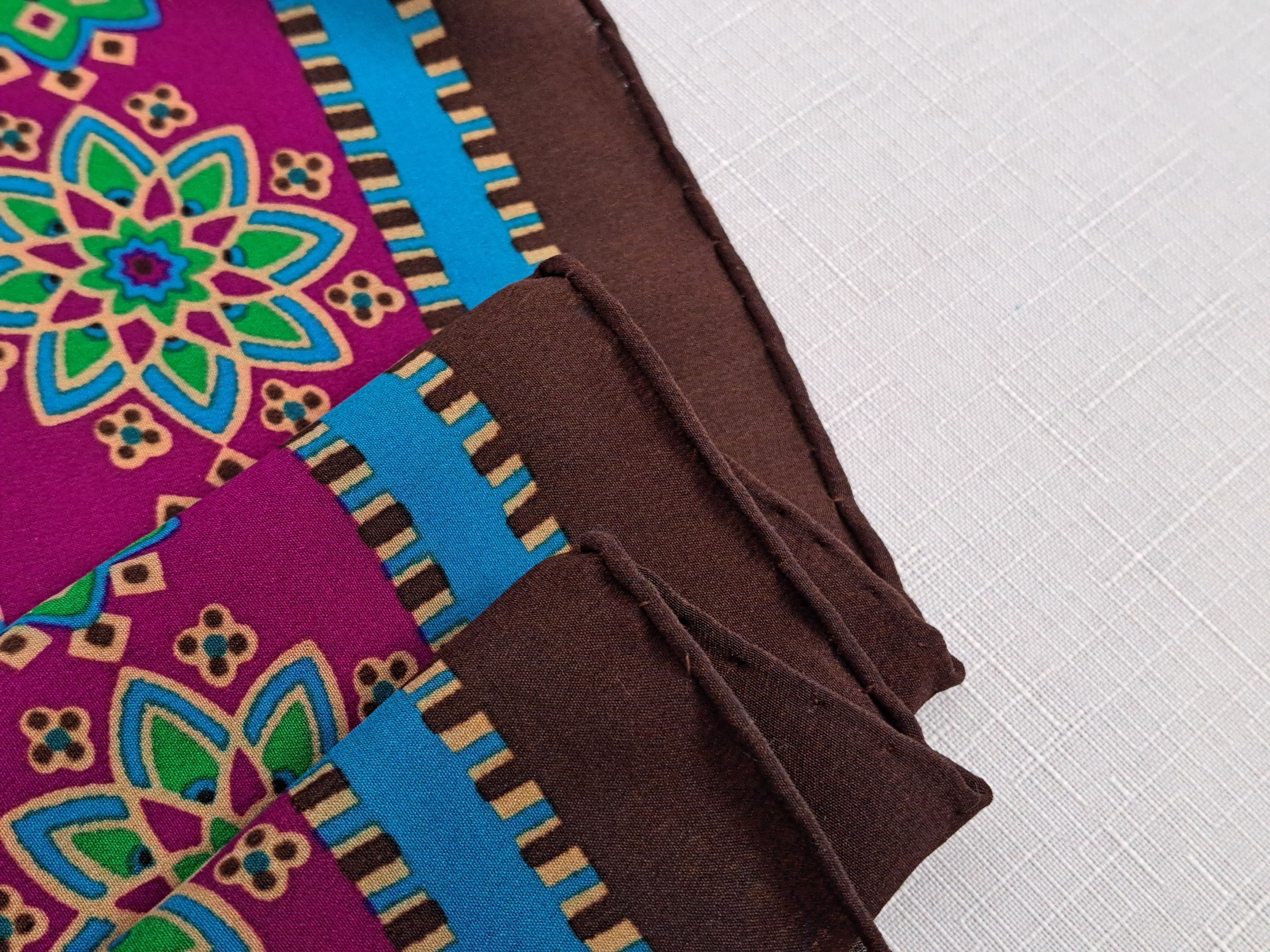 Vintage × Yves Saint Laurent Vintage Yves Saint Laurent geometric flower pattern scarf. Size ONE SIZE - 7 Thumbnail