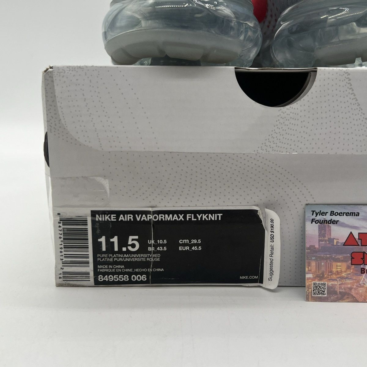 Nike Air VaporMax Og Size US 11.5 / EU 44-45 - 6 Thumbnail