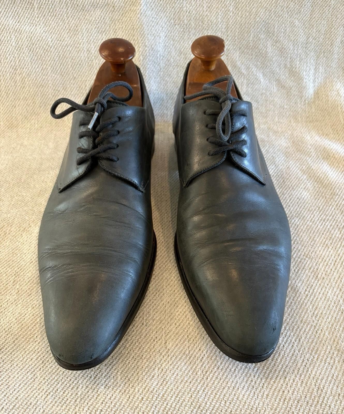Dolce & Gabbana VTG Dolce & Gabbana Gray Derby Dress Shoes Italy Mens 8.5 Size US 8.5 / EU 41-42 - 2 Thumbnail