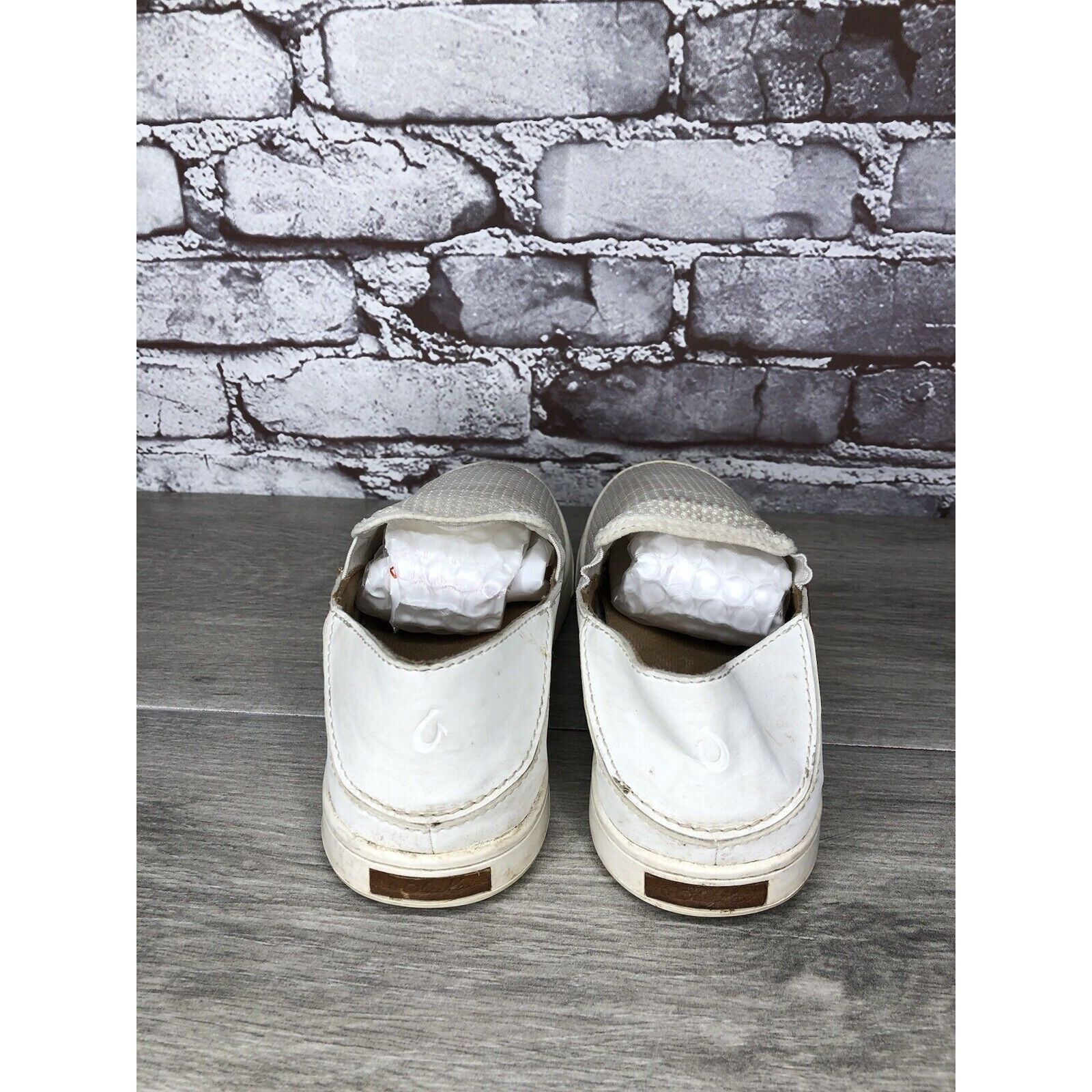 Olukai Olukai Shoes Pehuea Slip On Comfort White Textile Sneakers W Size US 7 / IT 37 - 4 Thumbnail