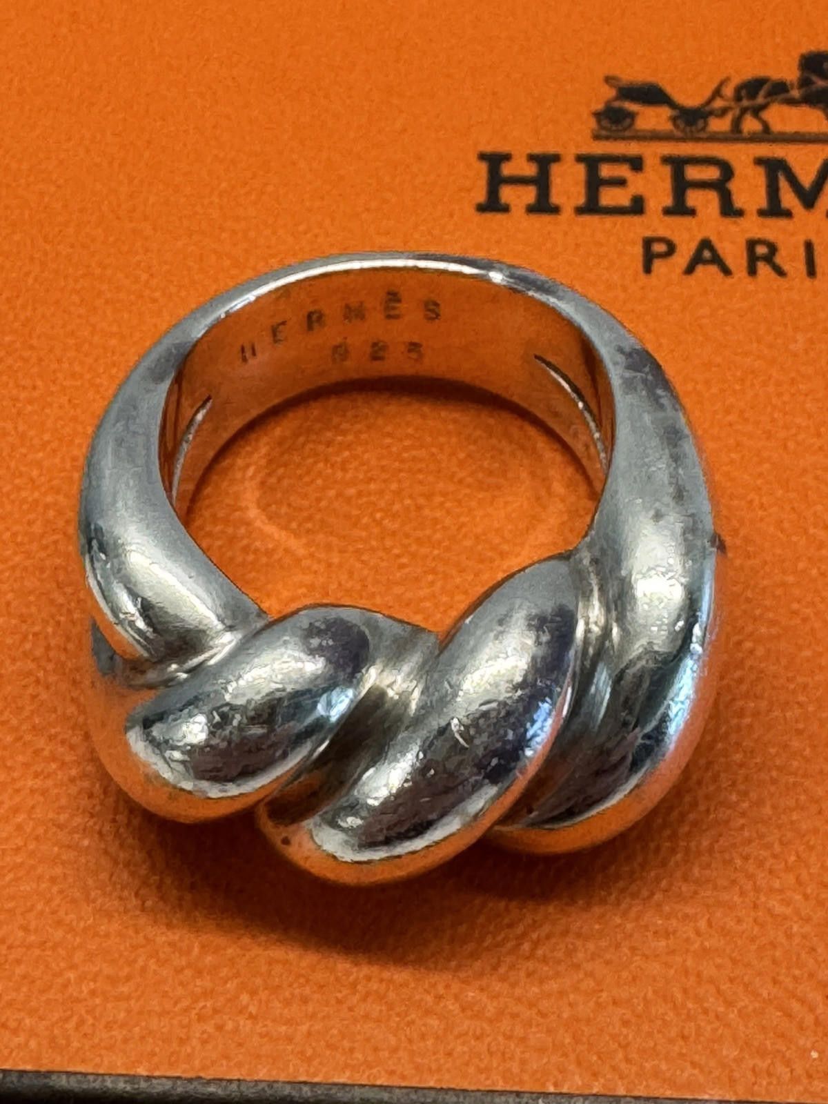 Hermes Hermes Paris Ring Torsade - US Size 7.5 - SV925 - Used - VG Size ONE SIZE - 3 Thumbnail