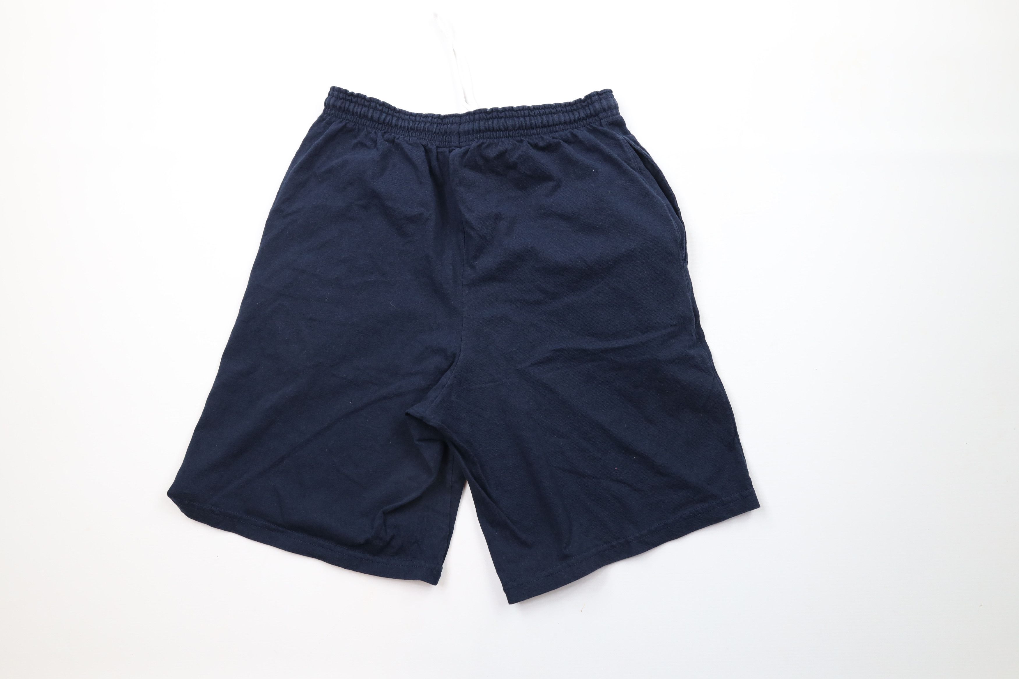Champion × Vintage Vintage Champion Logo Above Knee Cotton Shorts Navy Blue Size US 30 / EU 46 - 8 Thumbnail