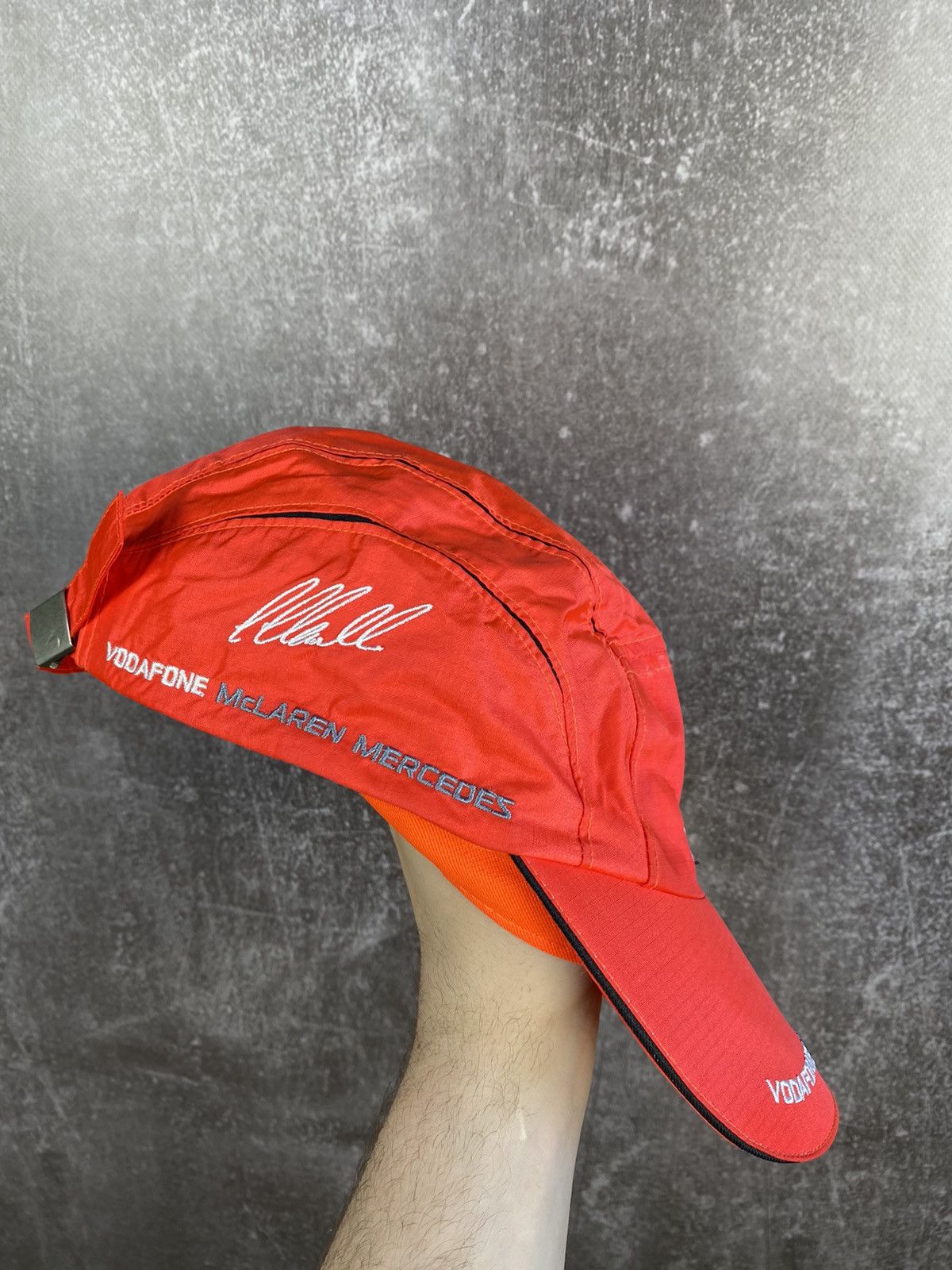 Formula 1 × Vintage Vintage Vodafone McLaren Mercedes Hamiltonz Nylon Cap Hat Size ONE SIZE - 3 Thumbnail