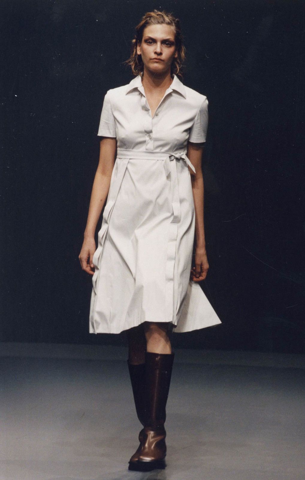 Prada Prada S/S1999 Beige Dress Size M / US 6-8 / IT 42-44 - 2 Thumbnail