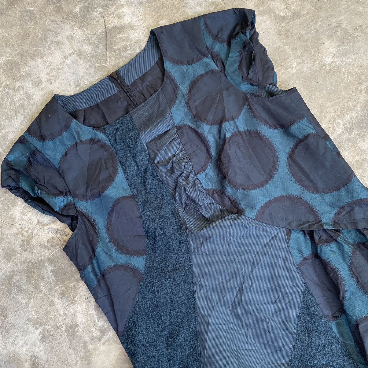 Designer Jemy Garcons Patchwork Mini Dress Size M / US 6-8 / IT 42-44 - 3 Thumbnail