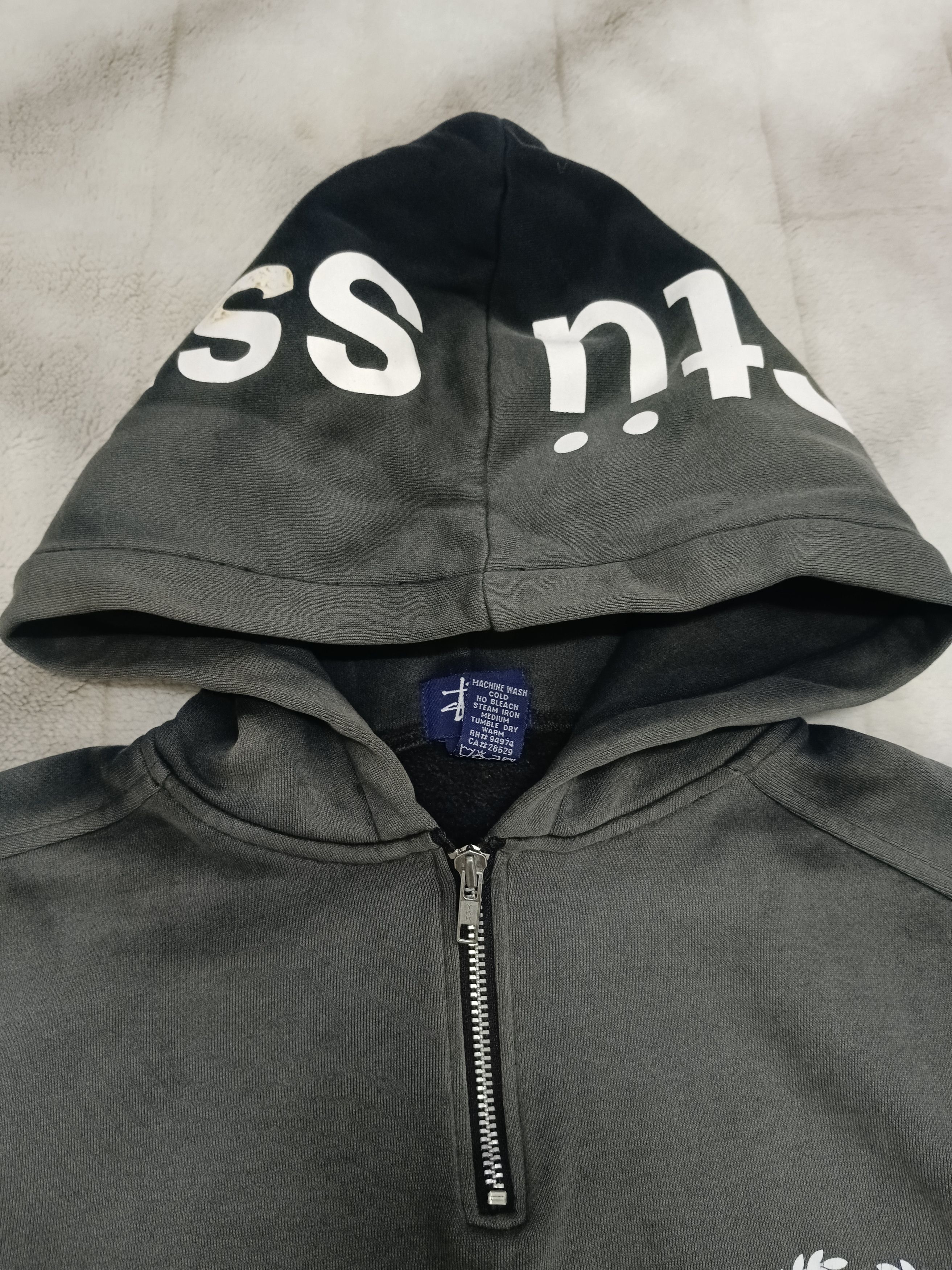 Stussy SiCK DISTRESSED 2 TONE FADE STUSSY HOODIE Size US L / EU 52-54 / 3 - 5 Thumbnail