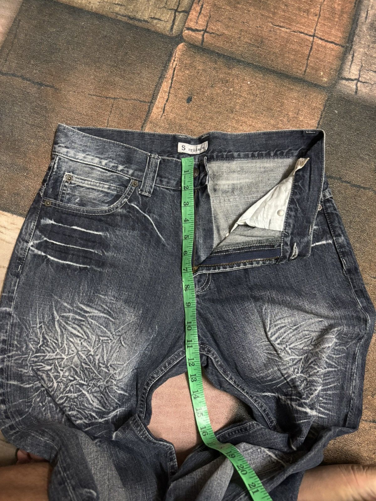Japanese Brand FLARE SORRIDERE SICK WHISKERED WASHED JAPANESE GRUNGE Size US 33 - 22 Thumbnail