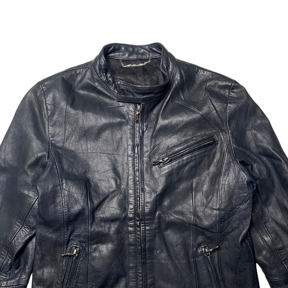 FUGA 00s horse skin leather ridersjacket