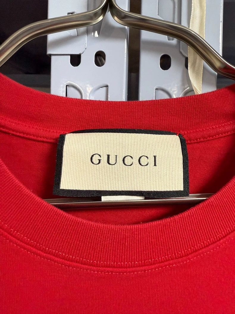 Gucci Gucci Flag embroidered large Logo short-sleeved T-shirt 250 Size US M / EU 48-50 / 2 - 5 Thumbnail
