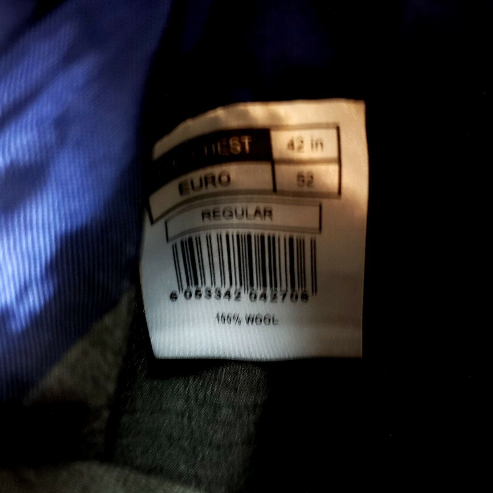 Savile Row Alexandre London Savile Row 40R 2 Button Stripe Gray Wool Su Size 40R - 9 Thumbnail