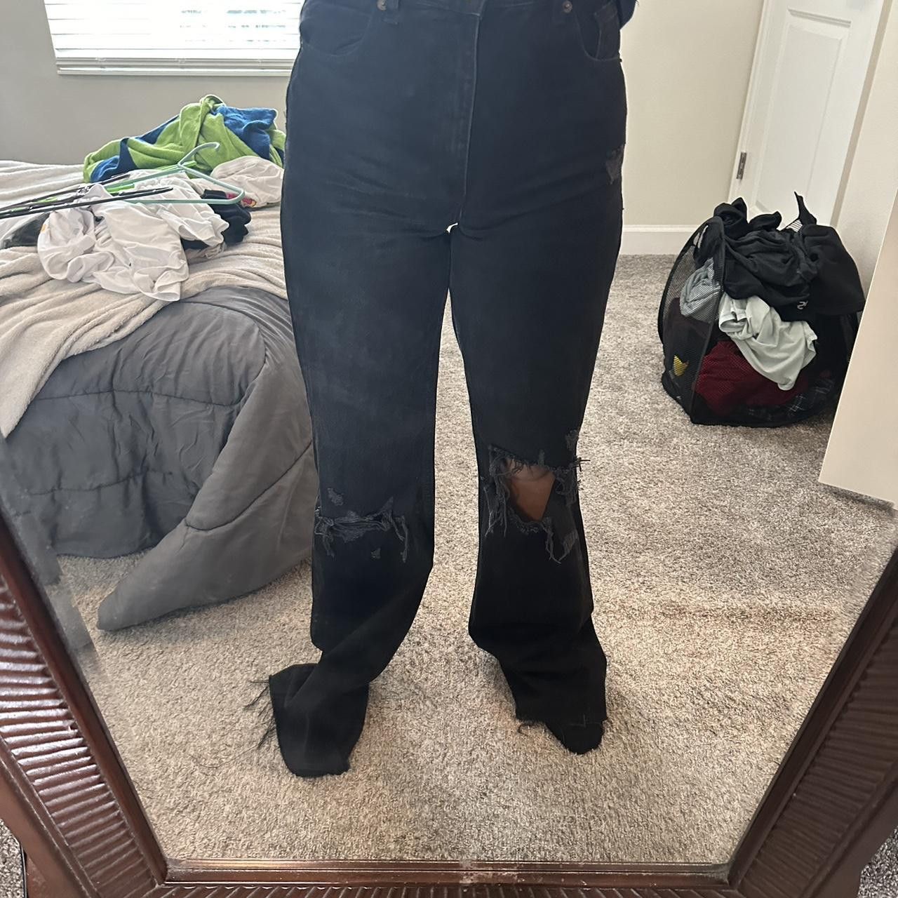Zara Zara High Waisted Distressed Denim Size 28" / US 6 / IT 42 - 8 Thumbnail
