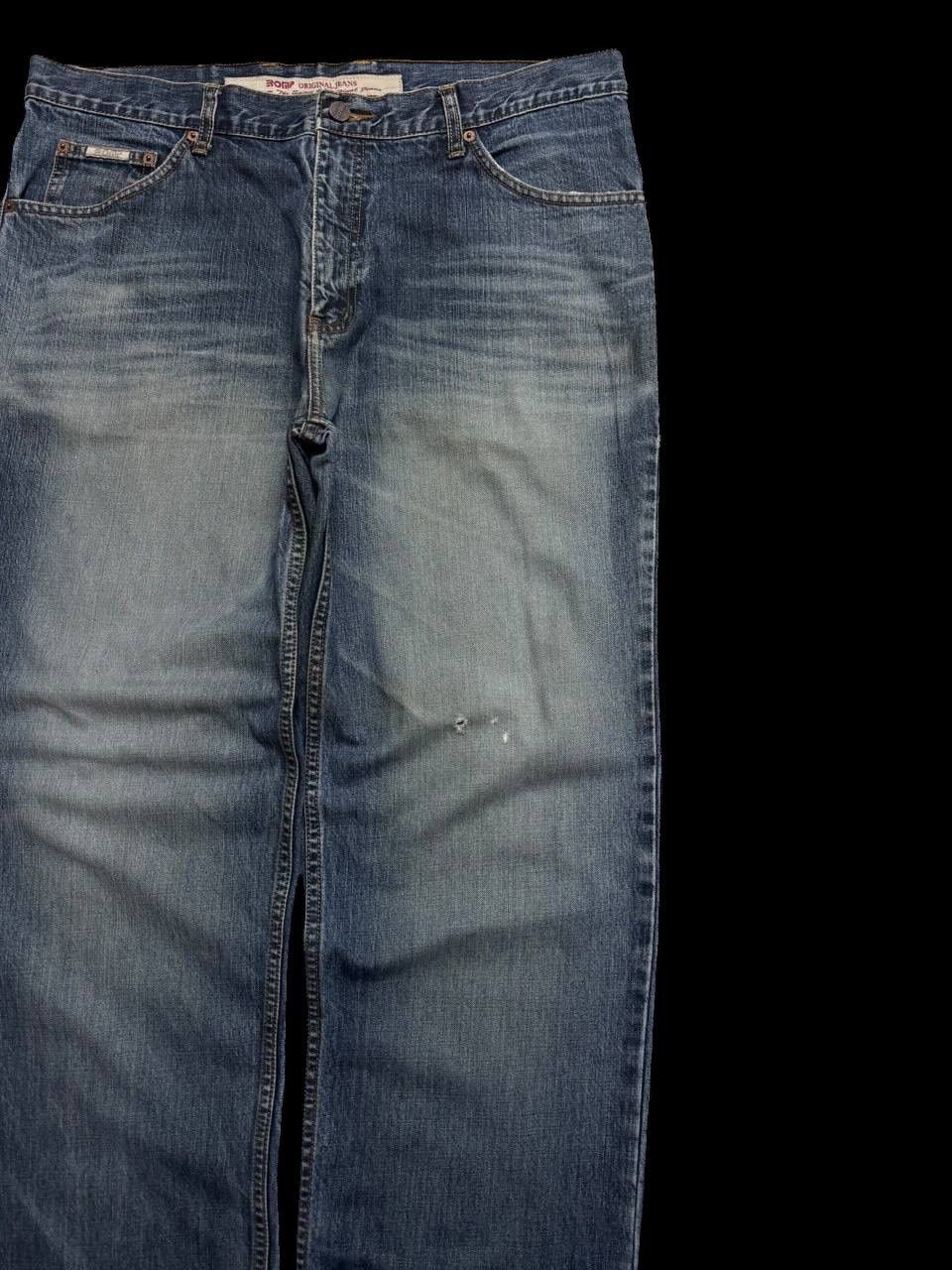 Japanese Brand WAIST-37 BAGGY Japanese Insane Mudwash Distressed Denim Jean Size US 37 - 5 Thumbnail