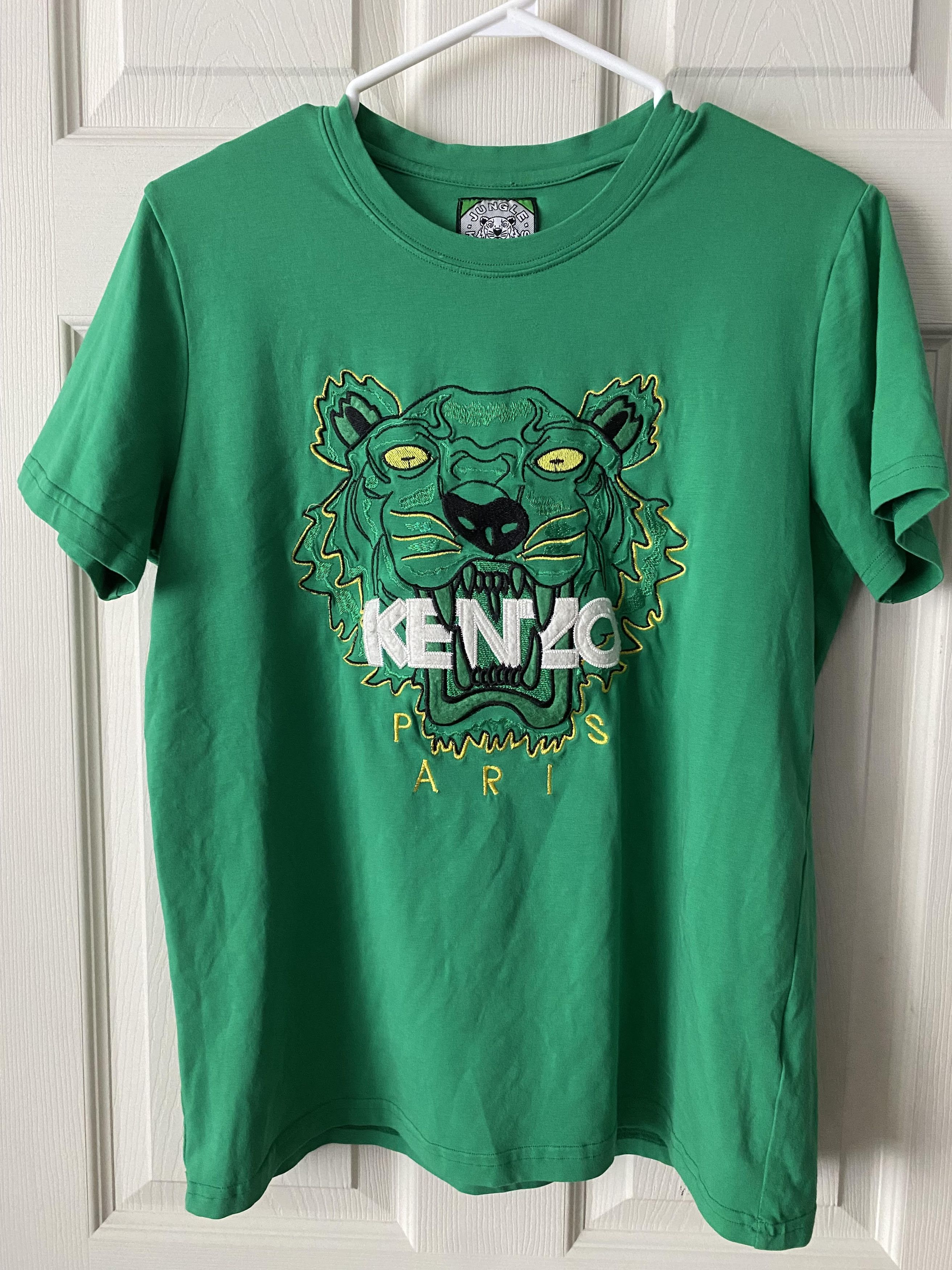 Kenzo Jungle Kenzo Paris Embroidered Tiger T Shirt Grailed