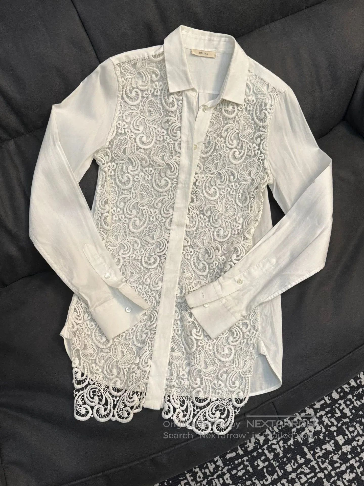 Celine Celine White Hollow. Size M / US 6-8 / IT 42-44 - 1 Thumbnail