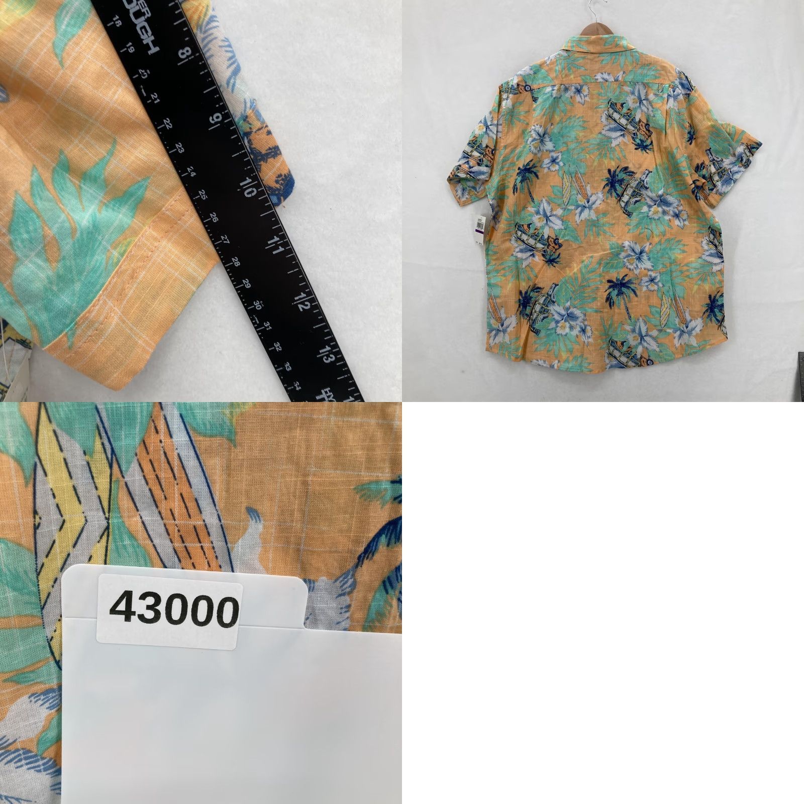 Izod IZOD Saltwater Shirt 2XL Mens Caramel Cream Dockside Hawaiian Floral Cotton NWT Size US XXL / EU 58 / 5 - 8 Thumbnail