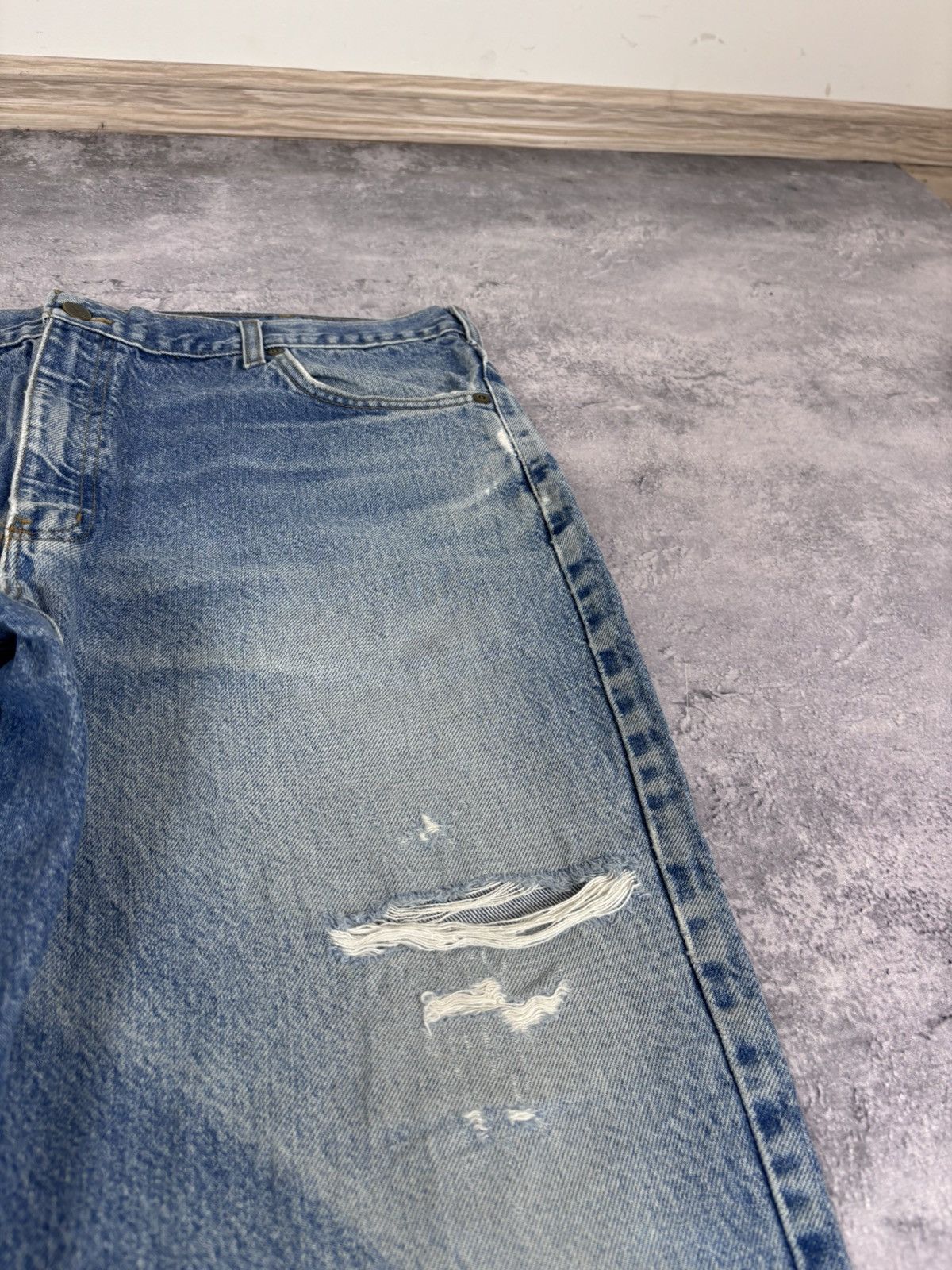 Carhartt Vintage Carhartt Men’s Faded Light Blue Baggy Denim Jeans Size US 42 / EU 58 - 11 Thumbnail