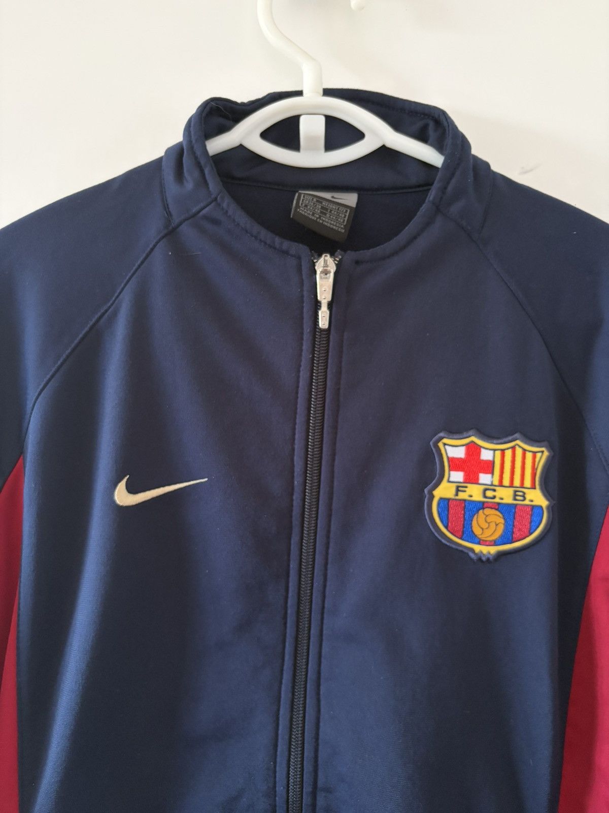 Barcelona nike 2002-2004 Zip kurtka Vintage — zdjęcie 2